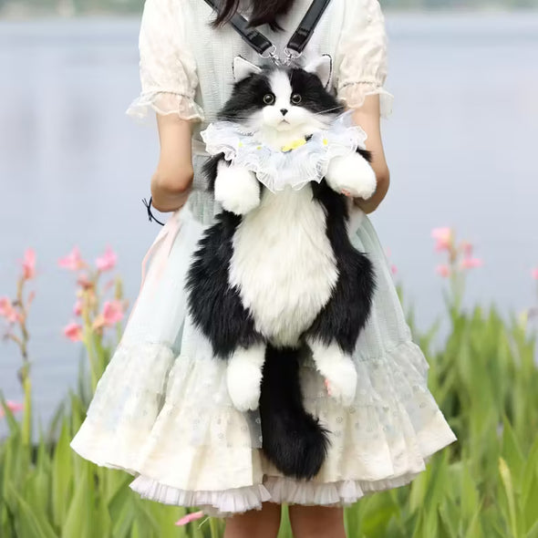 Buy 2 Get Free Shipping 🔥 Simulation Cartoon Plush Stuffed Cat Backpack