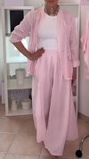 Womens Lapel Solid Color Casual Set