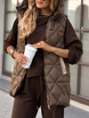 Womens Round Neck Hooded Casual Vest