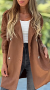 Womens Lapel Temperament Casual Coat