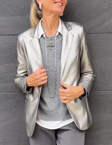 Women's Lapel Fashion Casual Blazer