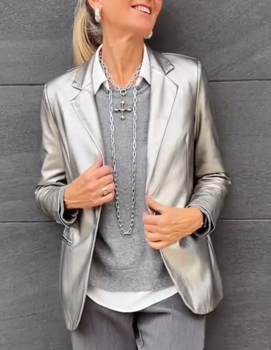 Women's Lapel Fashion Casual Blazer