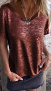 Hot Stamping Short-sleeved T-shirt