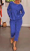 Bronzing casual loose two-piece set